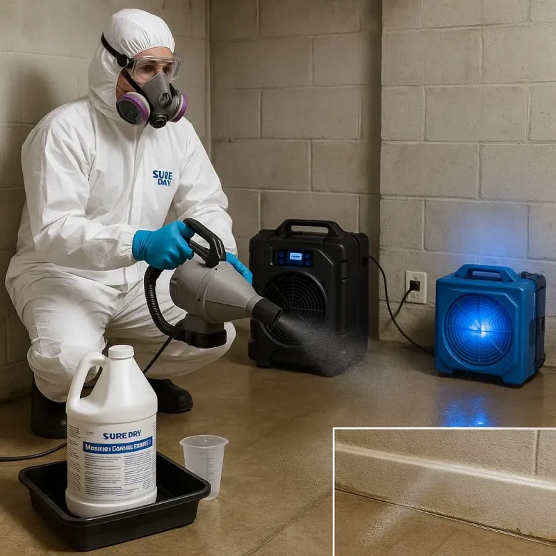 Sanitization and Odor Removal process in Prosper, TX